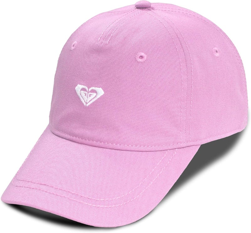 Roxy Girls' Embroidered Baseball Cap | Dad Hat | Adjustable | Sun Protection | Beach | Vacation | Cotton - - Image 1